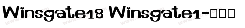 Winsgate18 Winsgate1字体转换